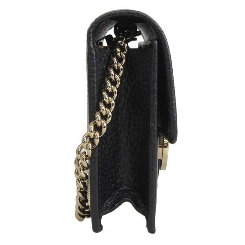 Gucci Black Outlet Leather Shoulder Bag